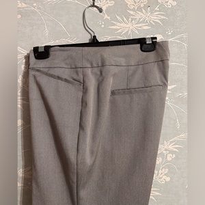 WHBM gray modern boot slacks